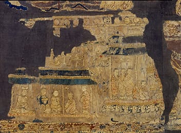 中宮寺本尊　国宝菩薩半跏像(寺伝如意輪観音)　右からのお顔の画像